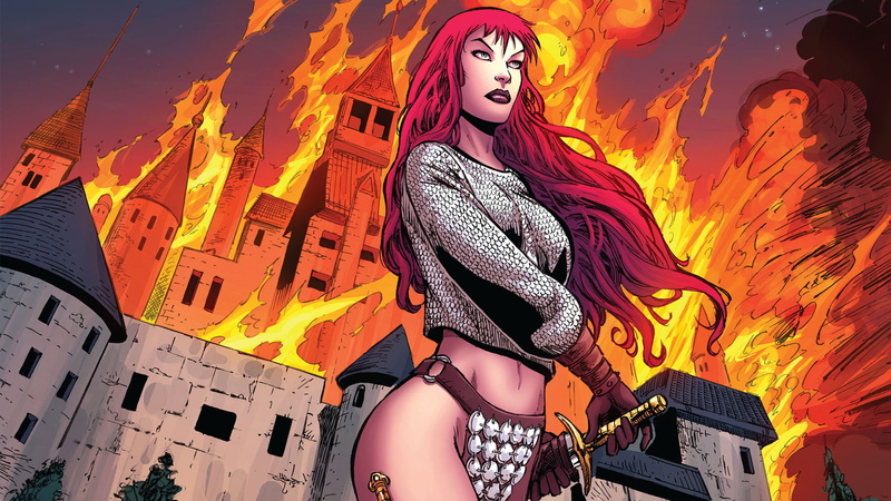 红发女战士索妮娅主题壁纸合集