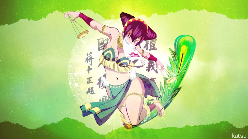 1080P妖精的尾巴主题水彩风壁纸合集 绿调室内自然氛围感拉满