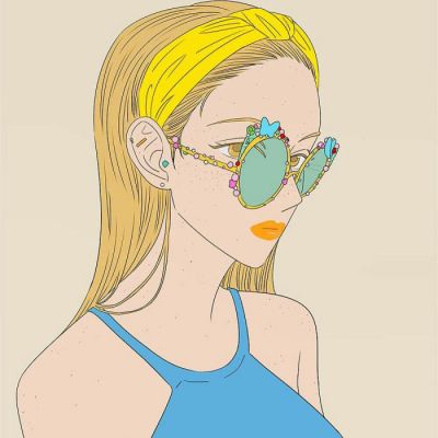 21张高清时尚手绘女生微信头像 适配微信使用的精致手绘头像合集