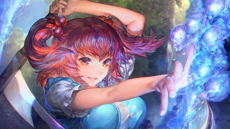 东方Project红发少女小野冢小町高清壁纸