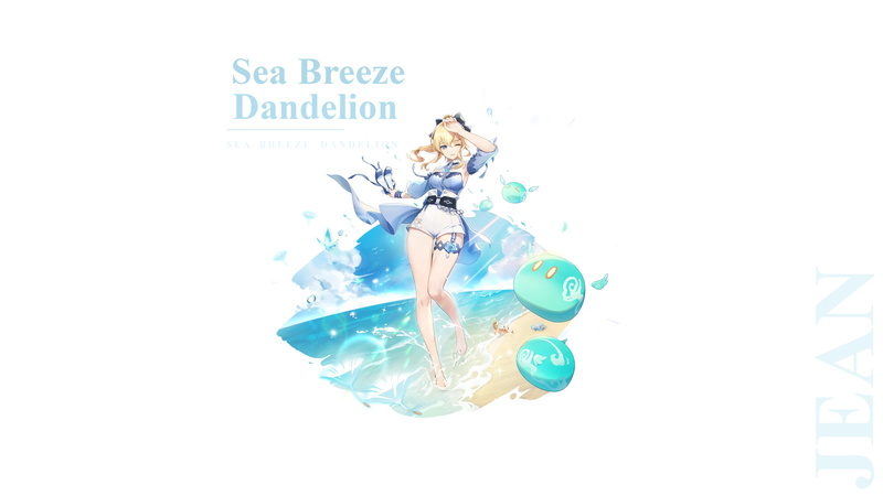 原神同人手机壁纸 雷主琴团长 720P高清