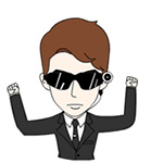 超实用！酷酷黑衣人QQ表情包合集