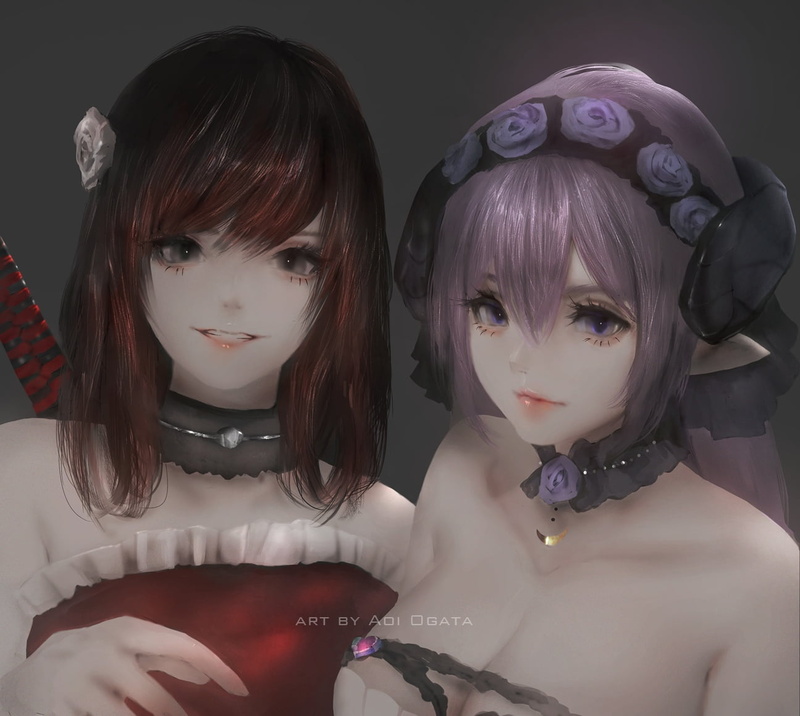 戴防毒面具的动漫少女手机壁纸