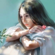 这里有一张带着淡淡愁绪的动漫女生头像