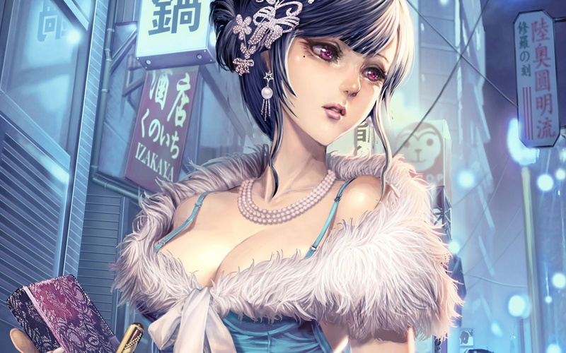 1080P动漫壁纸合集：街头帮派小丑主题的少女与街景壁纸
