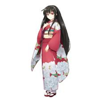 23张可爱好看的和服少女动漫头像
