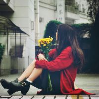 18张清新氛围感女生真人QQ头像，温柔又治愈