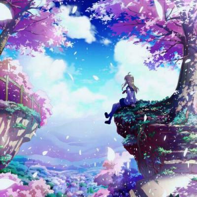 28张梦幻樱花动漫女生头像 高清好看直接用
