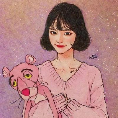 15张简约大方女生手绘微信头像 高清又好看
