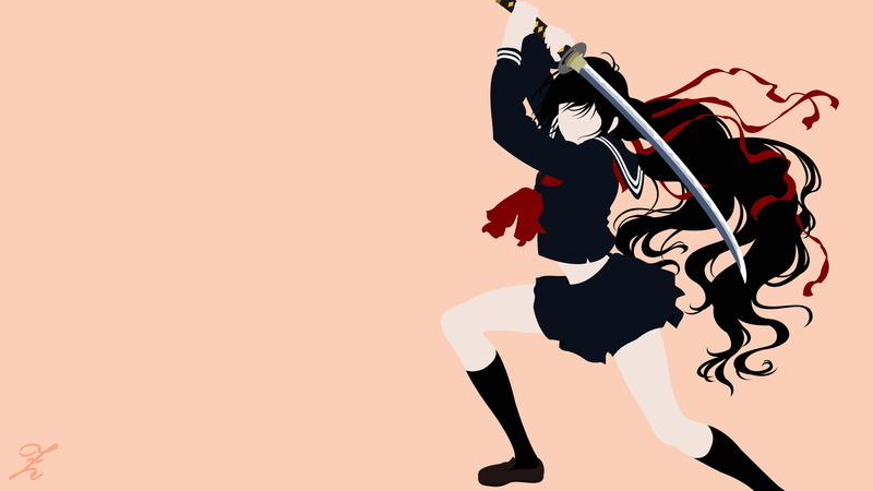 Blood-C动画5K壁纸 少女小夜绝美高清图