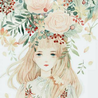 气质淡雅的漫画女生微信头像来啦！8张高清款直接存