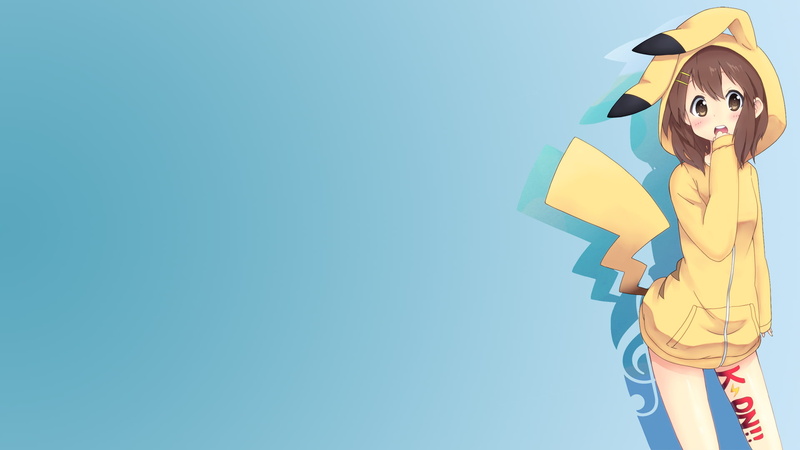 轻音少女+皮卡丘！1080P动漫少女壁纸合集