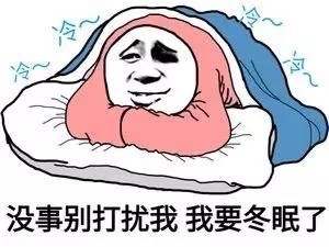 天冷不想动？这套“我要冬眠别打扰我”表情包火了