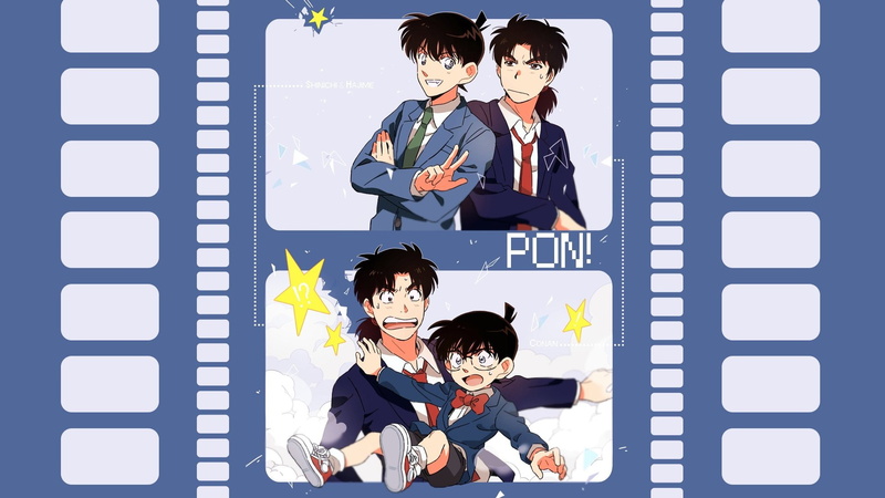 两大侦探同台！柯南和金田一的梦幻联动壁纸