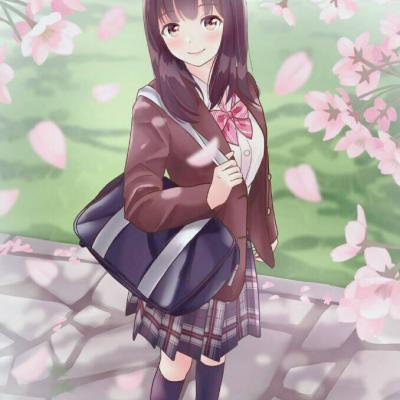 28张梦幻樱花动漫女生头像 高清好看直接用