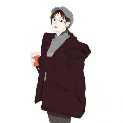 8张高清好看的冬日女生动漫头像合集