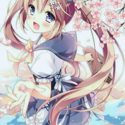 28张梦幻樱花动漫女生头像 高清好看直接用