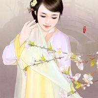 32张超绝手绘古风女生头像 氛围感拉满