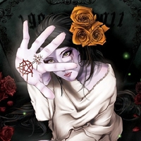 21张暗黑感拉满！惊悚风动漫女生QQ黑化头像合集