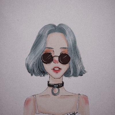 15张简约大方女生手绘微信头像 高清又好看
