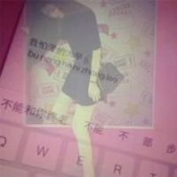 16张带字伤感款！透明键盘女生QQ头像合集