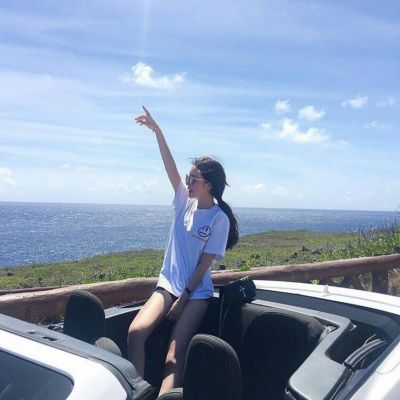 带着大海背景的清新女生QQ头像 10张氛围感拉满