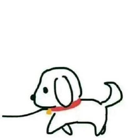 牵狗主题小黄脸emoji表情包合集