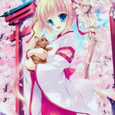 28张梦幻樱花动漫女生头像 高清好看直接用