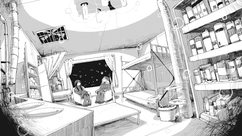 4K画中画风格 梦见璃亚美动漫少女高清手机壁纸