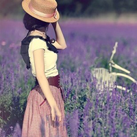 15张氛围感拉满！薰衣草女孩QQ头像合集