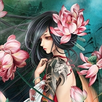 21张暗黑感拉满！惊悚风动漫女生QQ黑化头像合集