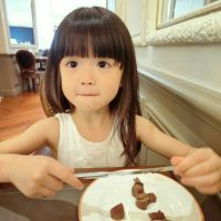 30张超萌小女孩吃东西头像 软乎乎的女生萌娃头像合集