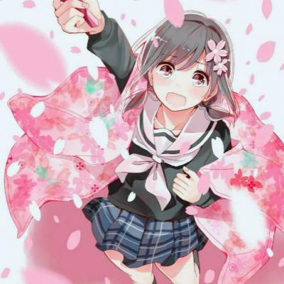 28张梦幻樱花动漫女生头像 高清好看直接用