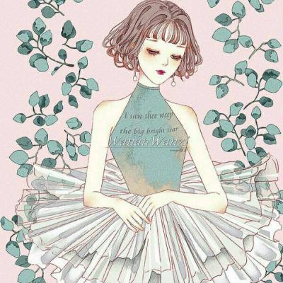 气质淡雅的漫画女生微信头像来啦！8张高清款直接存
