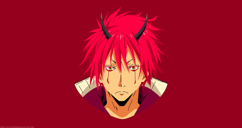 8K极简风《关于我转生变成史莱姆这档事》红丸高清壁纸