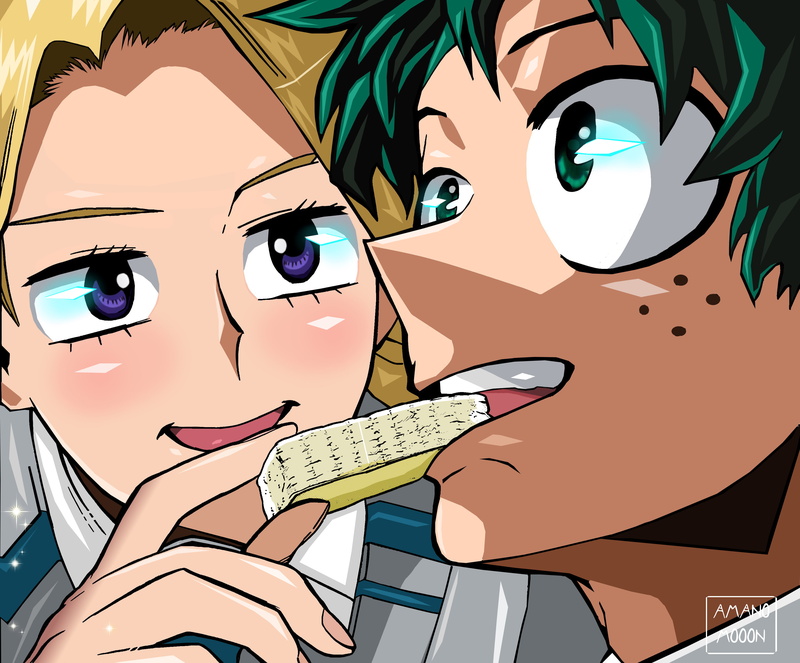 我的英雄学院高清壁纸 绿谷出久 青山悠奈