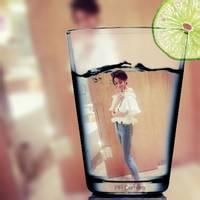 6张创意感拉满！柠檬杯里的女生头像合集