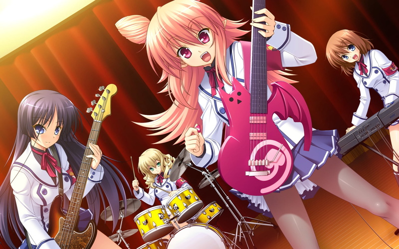 美少女音乐组合舞台演出壁纸合辑