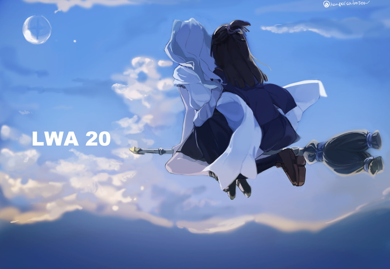 小魔女学园篝敦子绝美壁纸 蓝天少女氛围感拉满