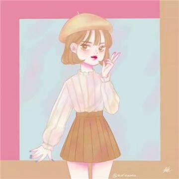 粉色系动漫清纯少女头像来啦！一共12张高清款