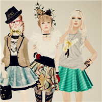 三人闺蜜共用的时尚头像！20张好看的三人合一张闺蜜头像合集