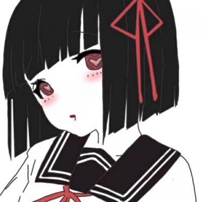 24张高清黑暗系病娇动漫女生头像 风格拉满的女头素材