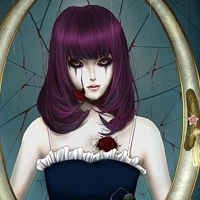 21张暗黑感拉满！惊悚风动漫女生QQ黑化头像合集