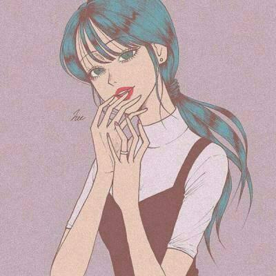 12张彩色手绘女生头像 高清个性款合集