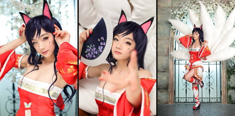 LOL绝美同人壁纸合集 红眸女英雄超吸睛