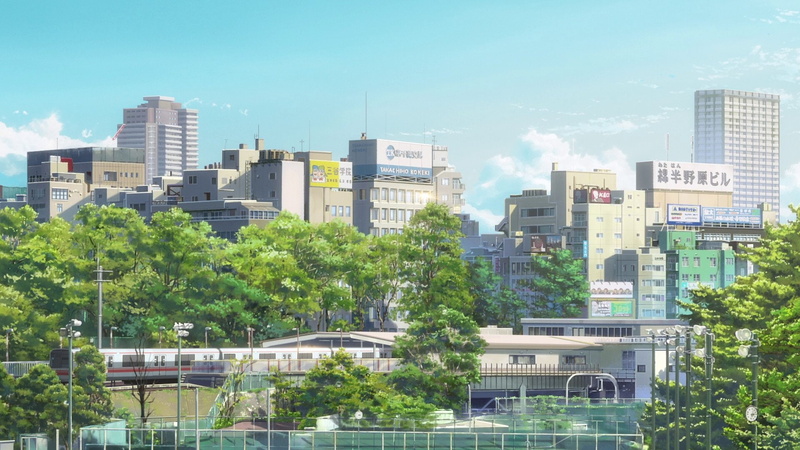《你的名字。》1080P动漫壁纸合集 东京车站城市列车场景
