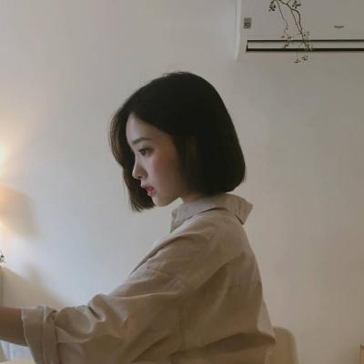 26张高清清新风！女生短发侧脸头像合集
