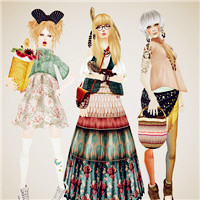 三人闺蜜共用的时尚头像！20张好看的三人合一张闺蜜头像合集