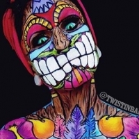 女生骷髅霸气头像合集 共12张