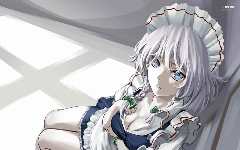 银发辫少女壁纸合集